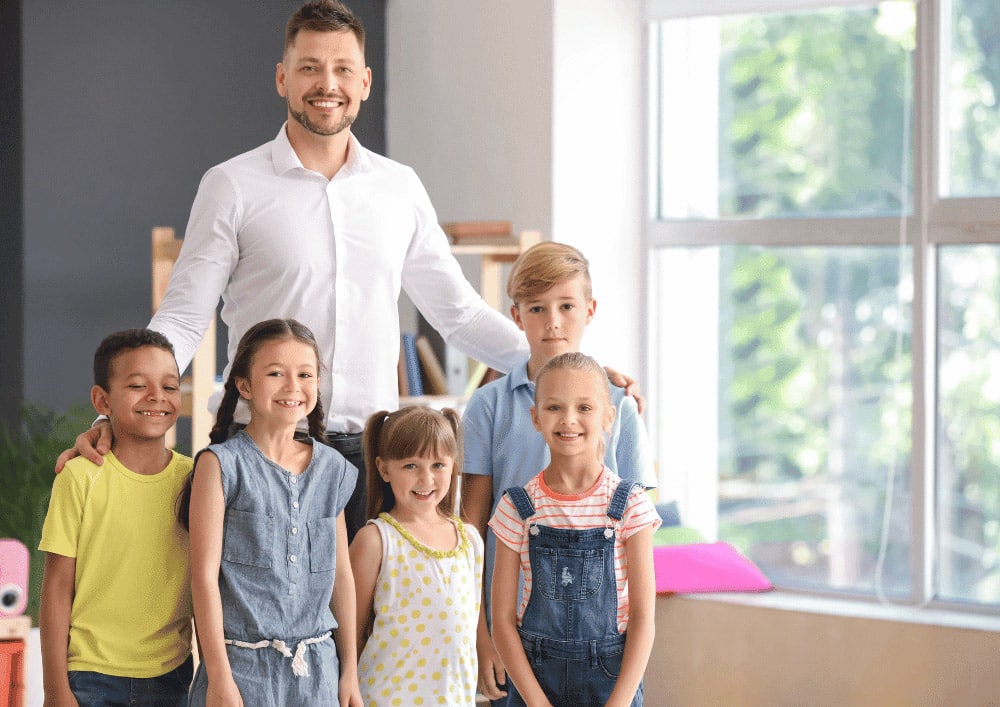 Person mit Kindern